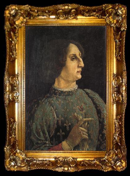 framed  Piero pollaiolo Portrait of Galeazzo Maria Sforza, ta009-2